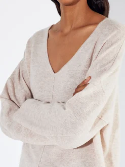 PARFOIS Jersey 100% Cachemira Beige Cheap