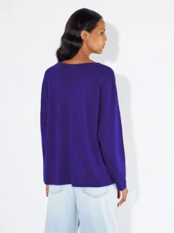 PARFOIS Jersey 100% Cachemira Azul New