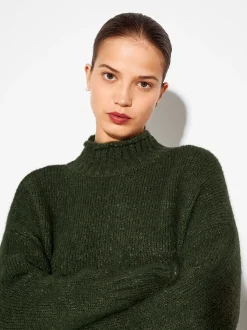 PARFOIS Jersey De Punto Con Lana Verde Best Sale