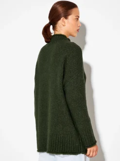 PARFOIS Jersey De Punto Con Lana Verde Best Sale