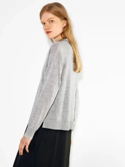 PARFOIS Jersey De Punto Con Lana Gris Best