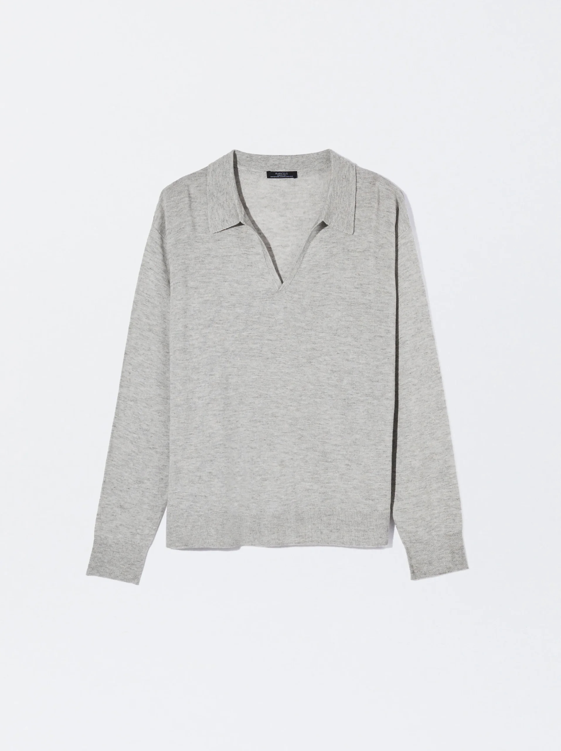 PARFOIS Jersey De Punto Con Lana Gris Best