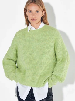 PARFOIS Jersey De Punto Con Lana Verde Clearance