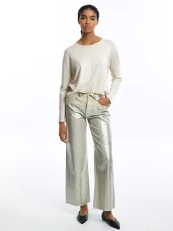 PARFOIS Jersey De Punto Con Lana Crudo Cheap