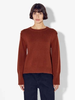 PARFOIS Jersey De Punto Con Lana Teja Sale