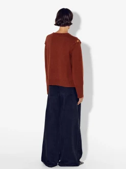 PARFOIS Jersey De Punto Con Lana Teja Sale