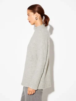 PARFOIS Jersey De Punto Con Lana Gris New