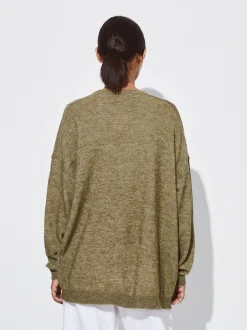 PARFOIS Jersey De Punto Con Lana Caqui Store