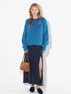 PARFOIS Jersey De Punto Con Lana Azul Online