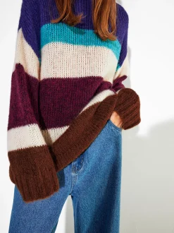PARFOIS Jersey De Punto Con Rayas Multicor Best