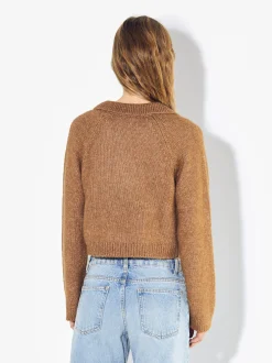 PARFOIS Jersey De Punto Cropped Camel Best
