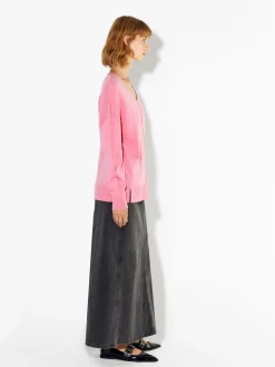 PARFOIS Jersey De Punto Cuello De Pico Rosa Store