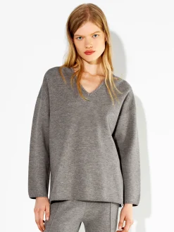 PARFOIS Jersey De Punto Cuello De Pico Marr&oacute;n Outlet