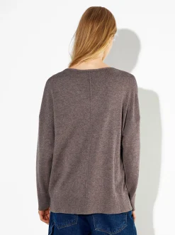 PARFOIS Jersey De Punto Cuello De Pico Camel Sale