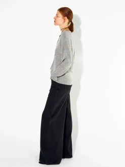 PARFOIS Jersey De Punto Cuello De Pico Gris Flash Sale