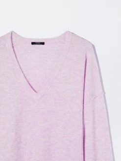 PARFOIS Jersey De Punto Cuello De Pico Violeta Best