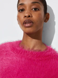 PARFOIS Jersey De Punto Cuello Redondo Fucsia Store