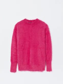 PARFOIS Jersey De Punto Cuello Redondo Fucsia Store