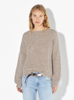 PARFOIS Jersey De Punto Cuello Redondo Beige Cheap