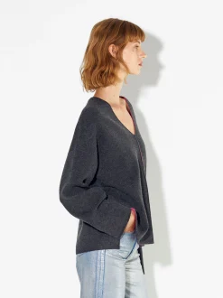 PARFOIS Jersey De Punto En Contraste Gris Flash Sale