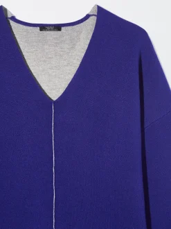 PARFOIS Jersey De Punto En Contraste Azul Clearance