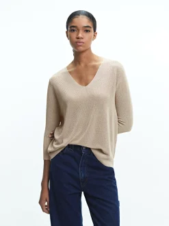 PARFOIS Jersey De Punto Metalizado Crudo Cheap