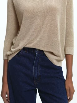 PARFOIS Jersey De Punto Metalizado Crudo Cheap