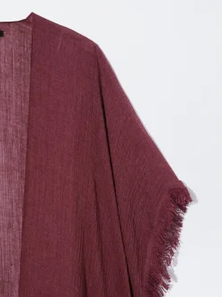 PARFOIS Kaftan Con Flecos Burdeos Outlet