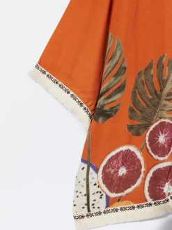PARFOIS Kimono Abierto Estampado Multicor Hot