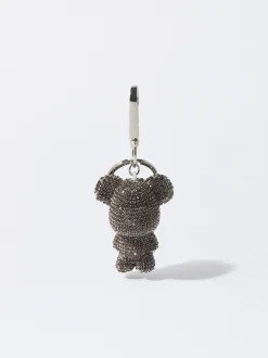 PARFOIS Llavero Oso Cristales Plateado Shop
