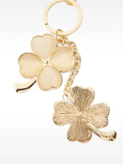 PARFOIS Llavero Resina Con Flor Dorado Store
