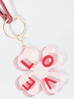 PARFOIS Llavero Tr&eacute;bol Rosa Flash Sale