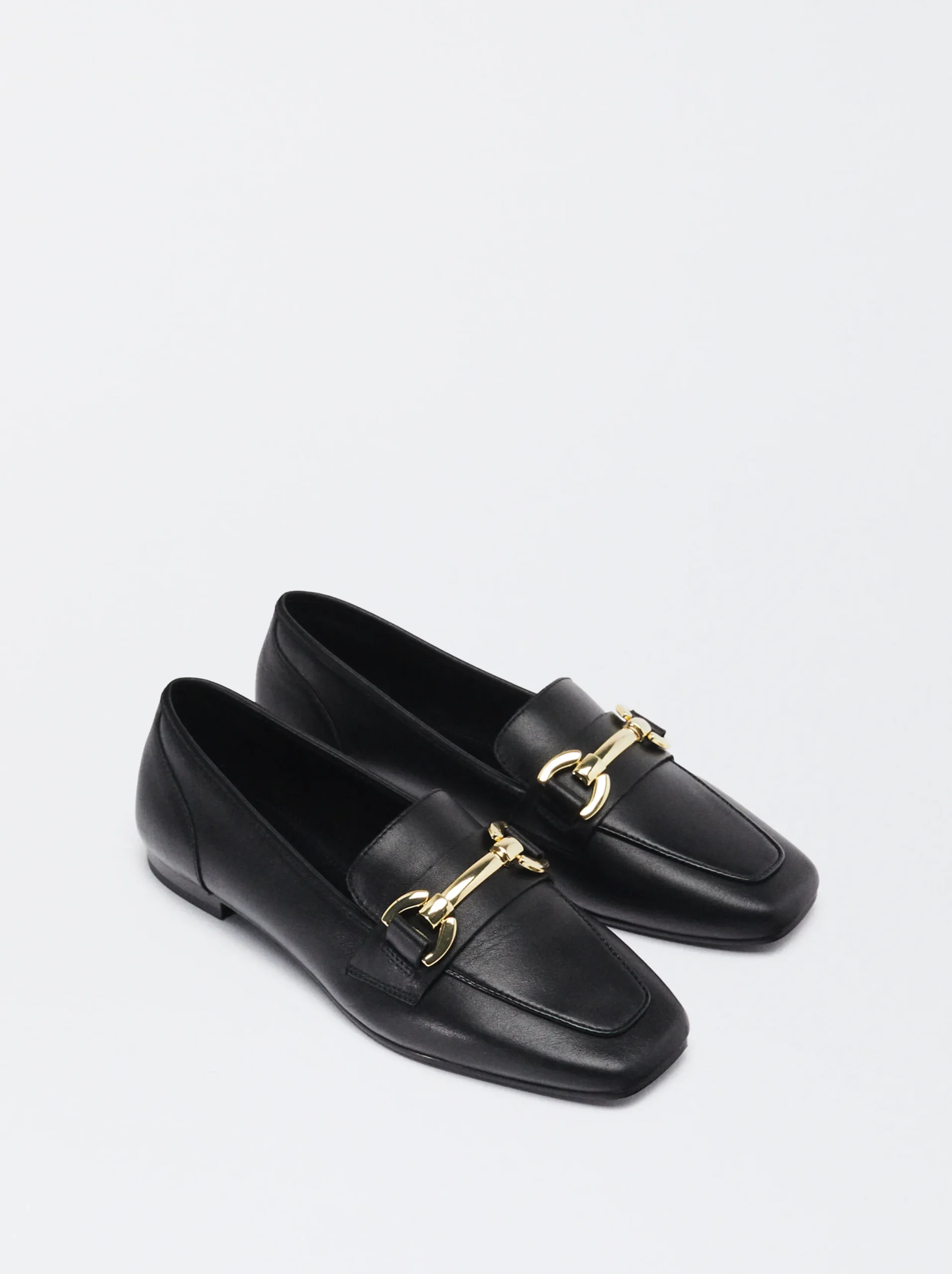 PARFOIS Mocasín De Piel Con Hebilla Negro Shop