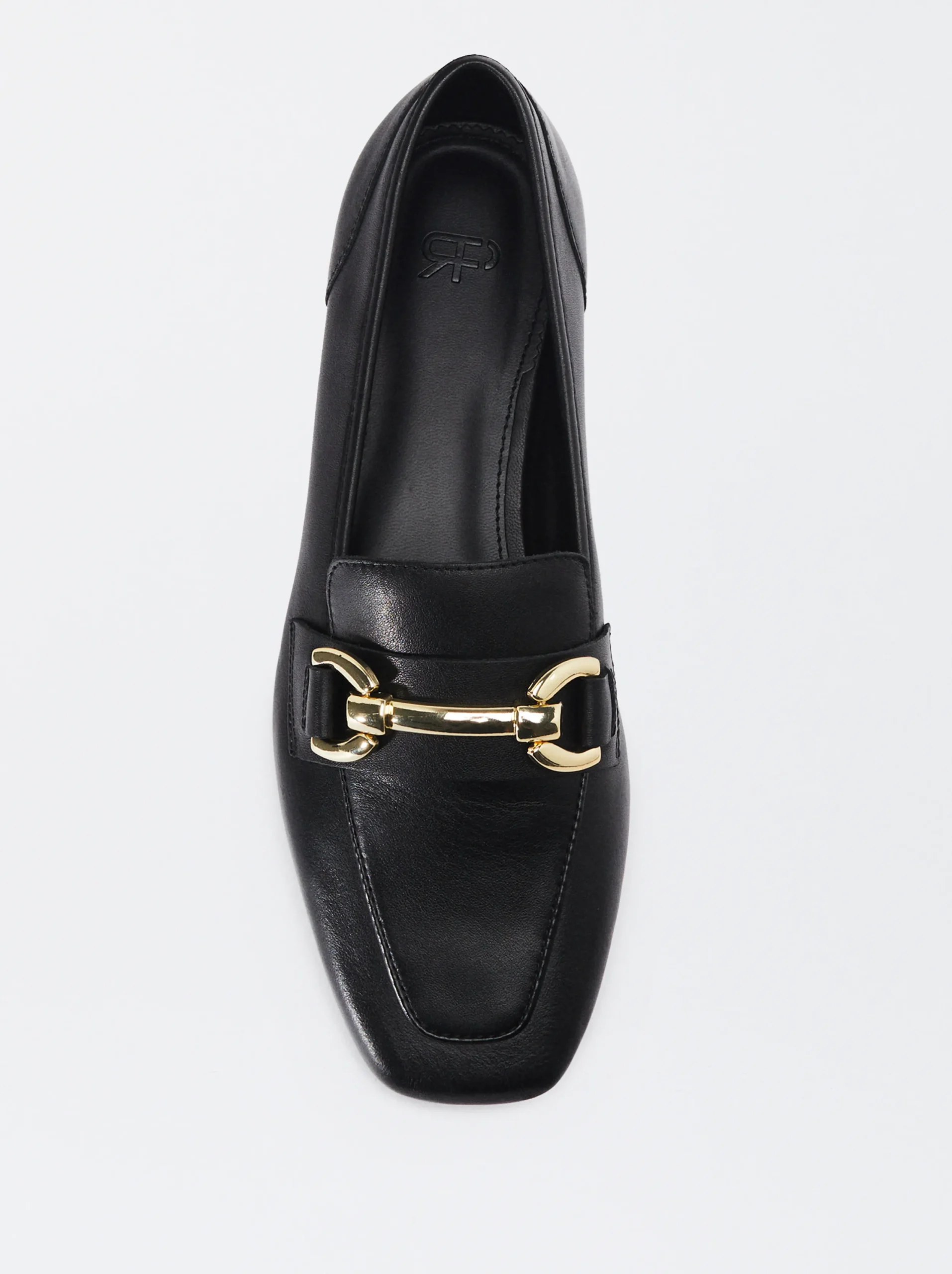 PARFOIS Mocasín De Piel Con Hebilla Negro Shop