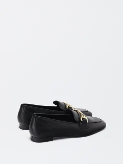 PARFOIS Mocasín De Piel Con Hebilla Negro Shop