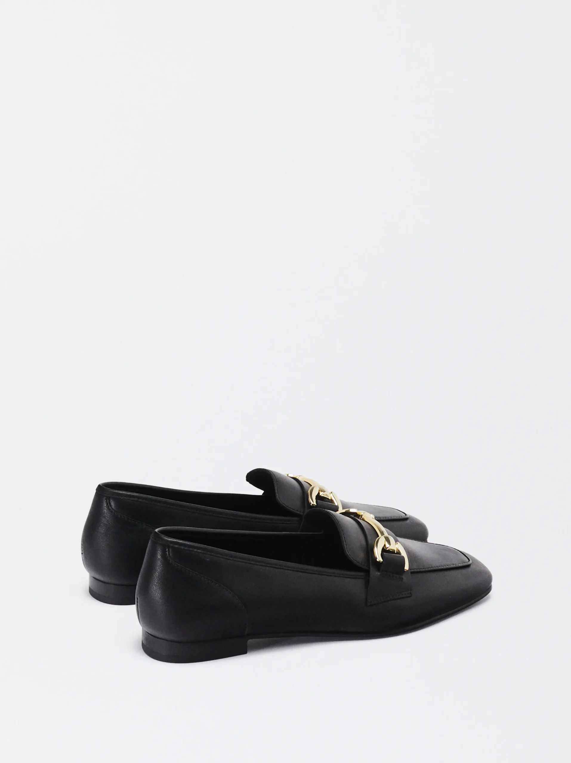 PARFOIS Mocasín De Piel Con Hebilla Negro Shop