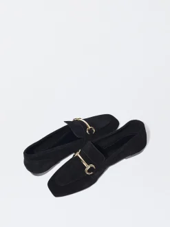 PARFOIS Mocas&iacute;n De Piel Con Hebilla Negro Best