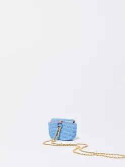 PARFOIS Monedero Con Abalorios Azul Cheap