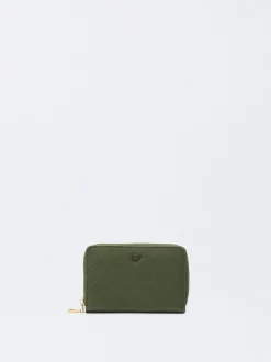 PARFOIS Monedero Con Cremallera Verde Best