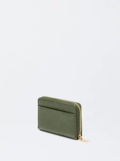 PARFOIS Monedero Con Cremallera Verde Best