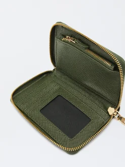 PARFOIS Monedero Con Cremallera Verde Best