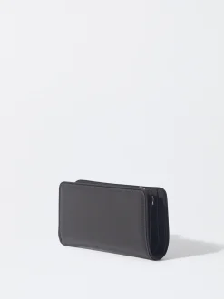 PARFOIS Monedero Con Cremallera Negro Cheap