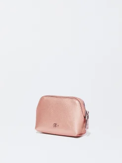 PARFOIS Monedero Con Cremallera Oro Rosa Cheap