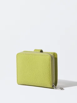 PARFOIS Monedero Con Cremallera Amarillo Store