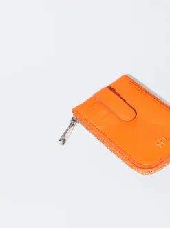 PARFOIS Monedero Con Tarjetero Naranja New