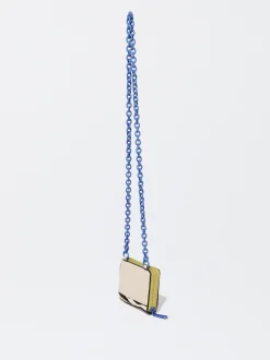 PARFOIS Monedero De Piel Y Cadena Azul Online