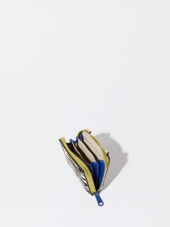 PARFOIS Monedero De Piel Y Cadena Azul Online