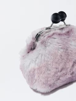 PARFOIS Monedero Efecto Pelo Violeta Cheap