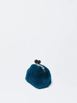 PARFOIS Monedero Efecto Pelo Azul Hot