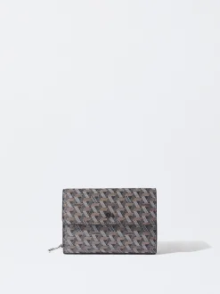 PARFOIS Monedero Estampado Negro Outlet